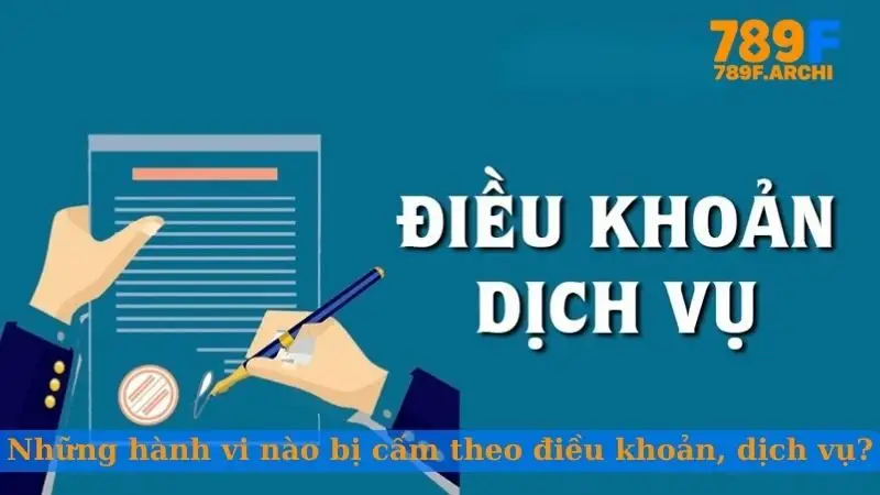 Những hành vi nào bị cấm theo điều khoản, dịch vụ?