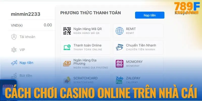 Cách chơi sảnh casino ở nhà cái