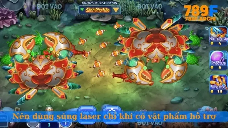 Nên dùng súng laser chỉ khi có vật phẩm hỗ trợ